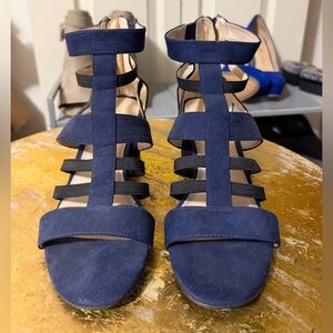 Nine West Navy Gladiator Sandals